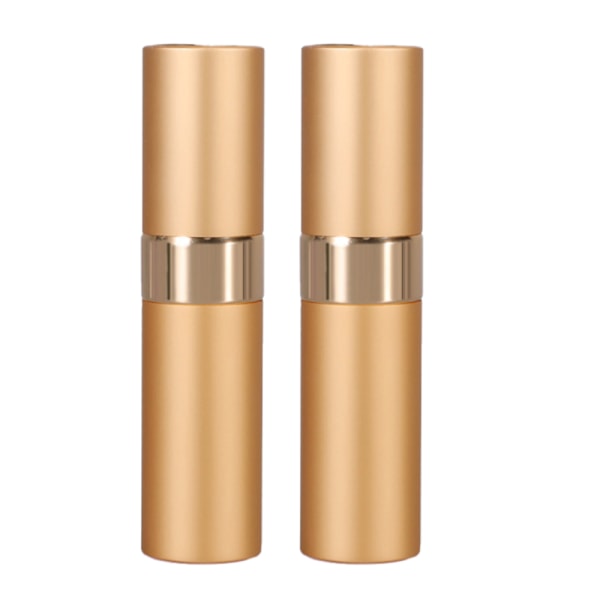 2 stycken 8ml parfymflaska, portabel reseparfymflaska matte gold