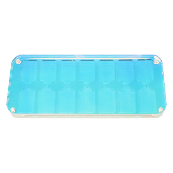 Spelkortsfodral Transparent Akryl Spelförvaringslåda med 14 Fack för Switch för Lite Camo Kortlåda