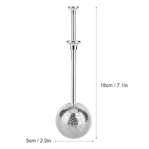Elegant tesil i rostfritt stål, perfekt löste-filter för din morgonritual, infällbar design säkerställer bekvämlighet och stil