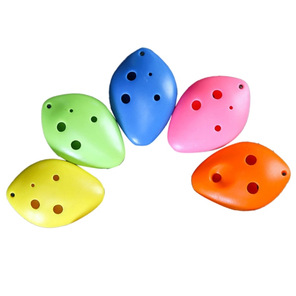 5 pcs 6 Hole Alto C Plastic Ocarina, Musical Instrument Accessor