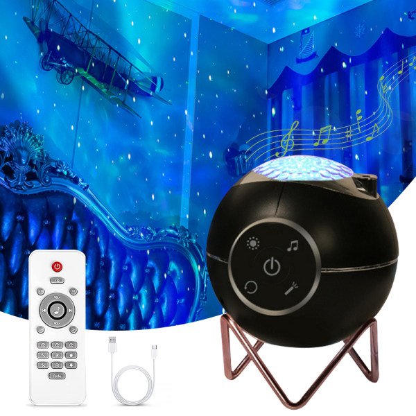 Nattlys Smart WiFi-projektor, stjernelys-projektor med Blu