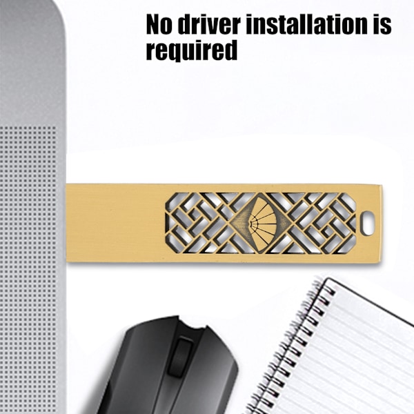 USB-minne Metall 2.0 Portabel Vattentät Metall Lagring Minne Sticka för Snabb Dataöverföring 16GB