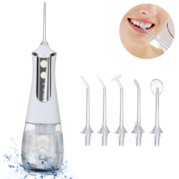 1 stk Water Flosser 3 Modes, 350ML Cordless Dental Oral