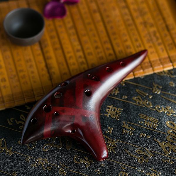 12 Hullers Sød Ocarina Yndefuld Form Pottemageri Ocarina i Alto C