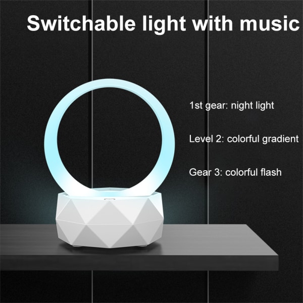 Bärbara trådlösa Bluetooth högtalare LED-lampor Högtalare Bluetooth