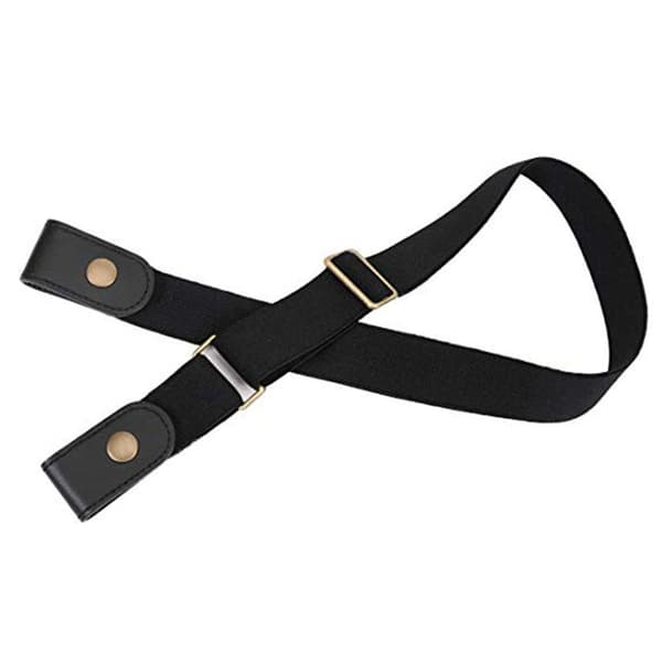 Spændeløst elastisk bælte (one size) Sort 54 1 pack