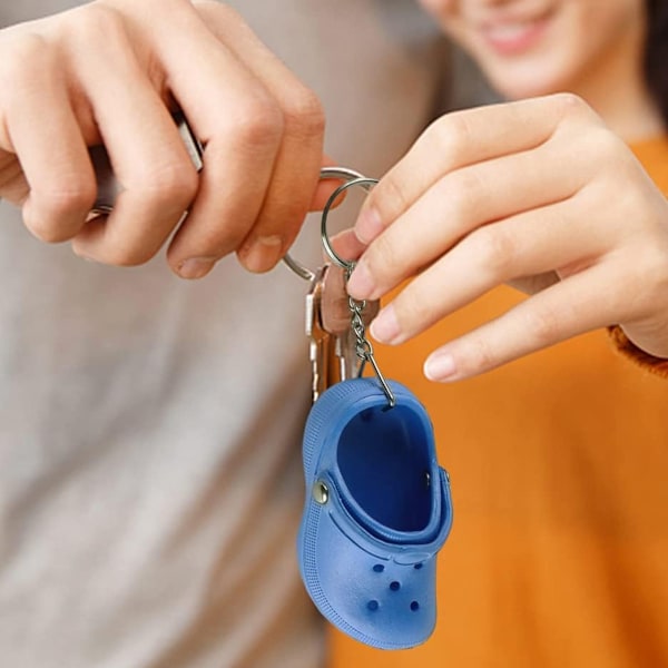 2 kappaletta Mini Shoe -avainperä, Uutuus Mini Shoe -avainperä, Kengänmuotoinen avaimenperä, Hauska riipus Shoe -avainperä Reppuavainperä, Laukkuavainperä