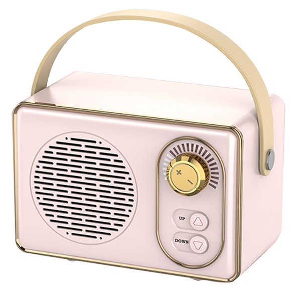 Trådlösa Retro-högtalare, Bärbara Bluetooth Vintage-högtalare med Kraftfullt Ljud