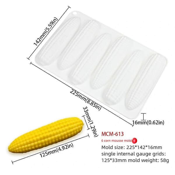3D Majs Silikone Bageforme til Mousse Kage Dessert Bageforme til Buddinger Kager Gelé og Sæbefremstilling Gaver[TT]