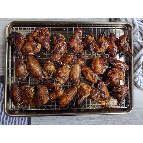 Checkered Chef -jäähdytysteline - 17\" x 12\" uuninkestävä ruostumaton