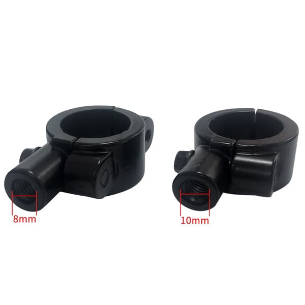 Motorcycle Handlebar Mirror Mount, 25mm (Pair) M8 104