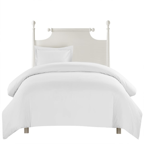 Blå Comforter Set Twin Queen King Tryckt Bomulls Sängkläder Set Mjukt enkelt (USA-twin Vit)