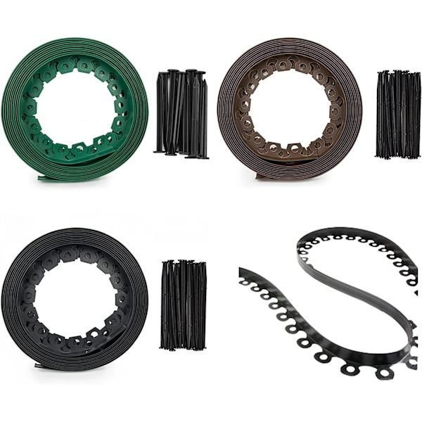 Havekant - Fleksibel & Robust - 5m - Plast - 5cm Lang