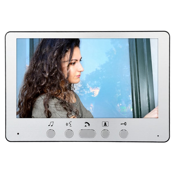 7 tum TFT Trådbunden Dörrklocka Intercom Videodörrklocka Hem Säkerhet EU-kontakt 110V-240V