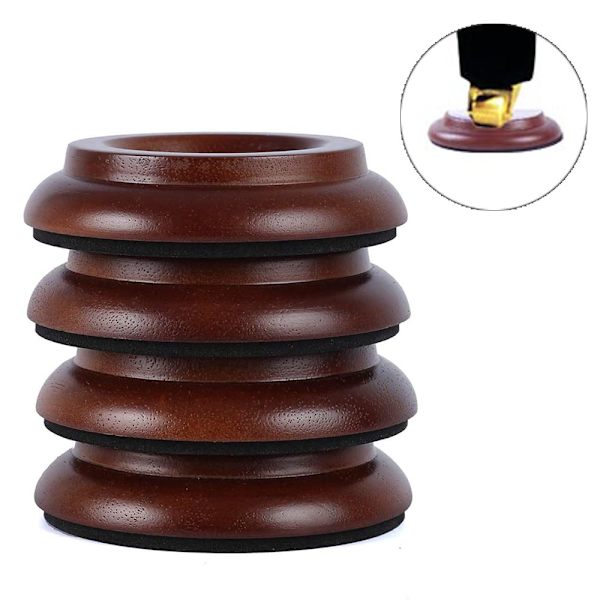 4st liten trampdyna /3 st stor trampdyna massivt trä vertikal Gra Brown S