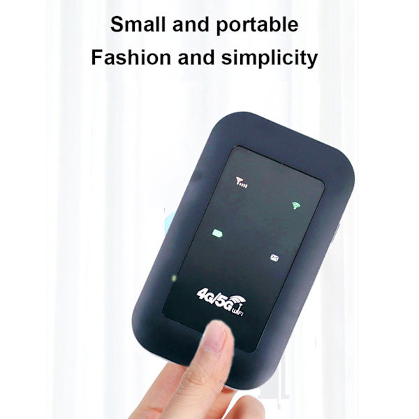4G WiFi-router med Micro SIM-kortslot, 150 Mbps, 8 brugere, 2100 mAh, mobil WiFi-hotspot til bærbar computer, telefon, computer, Asien