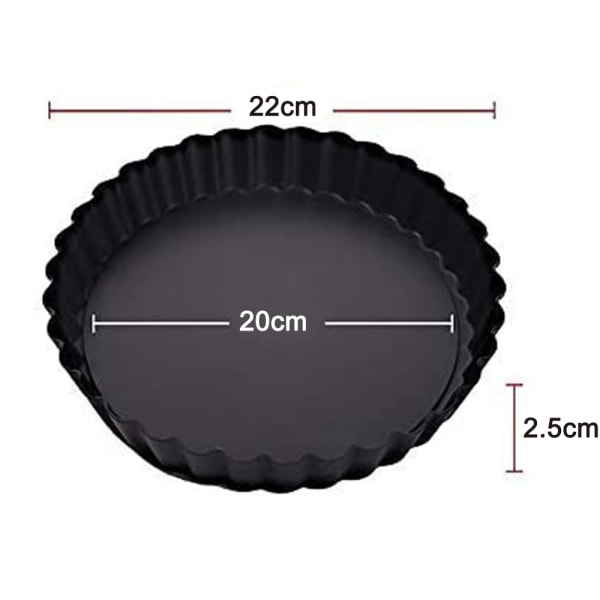 Nonstick Heavy Duty Tart Pan Med Avtagbar Bunn, Avtagbar