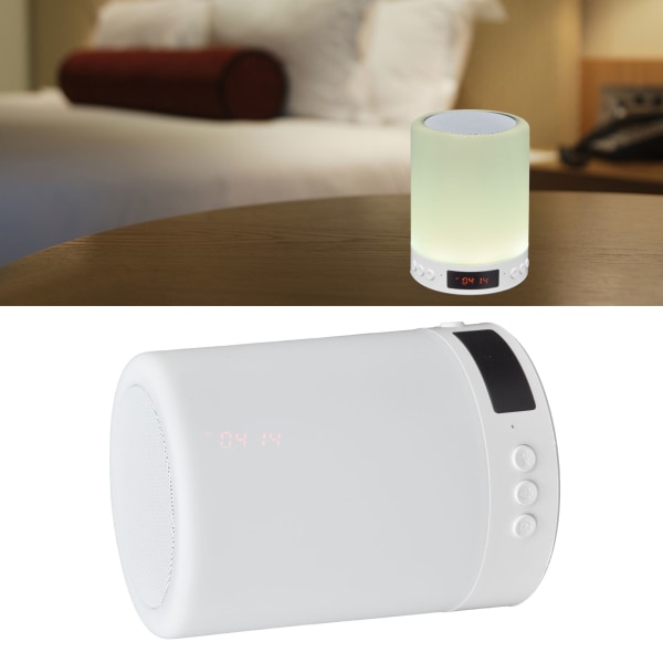 Nattljus Bluetooth -högtalare Bärbar Trådlös Färgglad Mönster 3-hastighetsdimning Sängbordsmusikbordslampa