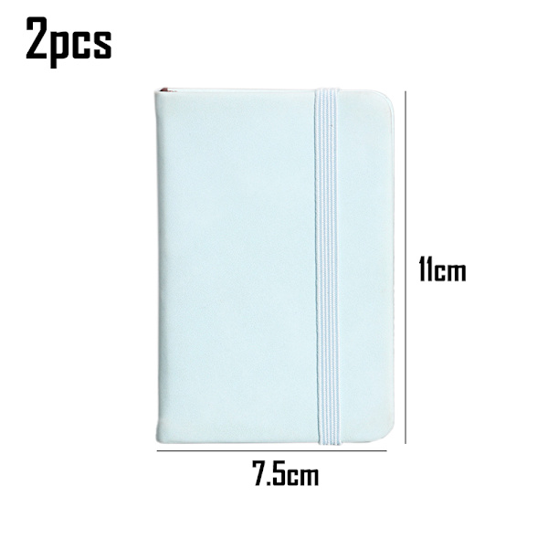 Stilfuld Mini Hardcover Læder Journal Notebooks Lomme notesblok
