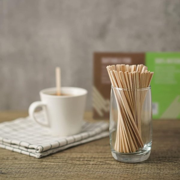 1 pakke (100/200/500 stk.) engangsblandere til kaffe 14 cm