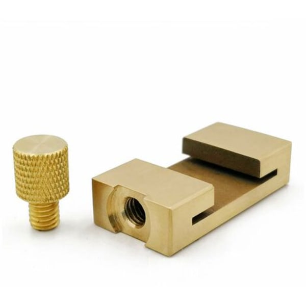 Mässing Stål Linjal, Markering Gauge Stopper LinjalMässing Markering