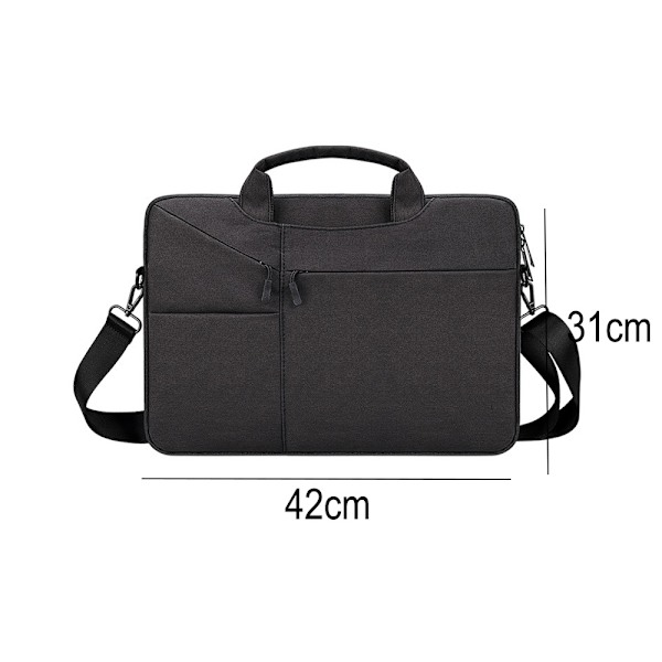 Laptopväska 15,6 tum Datorfodral med Axelrem