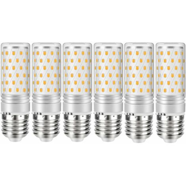 6 kpl E27 12W LED-lamppua (vastaa 100W halogeenilamppua)