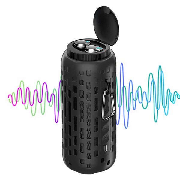 Utomhus Bluetooth-ljudhörlurar Trådlösa Bluetooth-headset i ett Cool RGB-ljus, Bass Touching Trådlösa hörlurar och högtalare