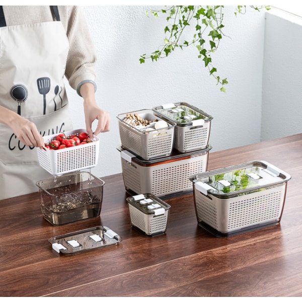 DELICLI Fresh Produce Vegetable Fruit Storage Containers - Stay