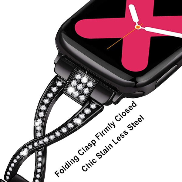 Klockarmband kompatibelt med Apple Watch 38mm 40mm 41mm 42mm