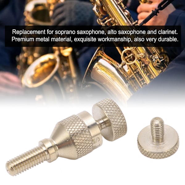 Saxofonhals Skruv Sax Skruvar Metall 4mm 5mm Instrument Tillbehör för Sopran Alt Klarinett