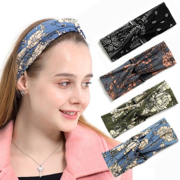 4-pack Boho-pannband för damer