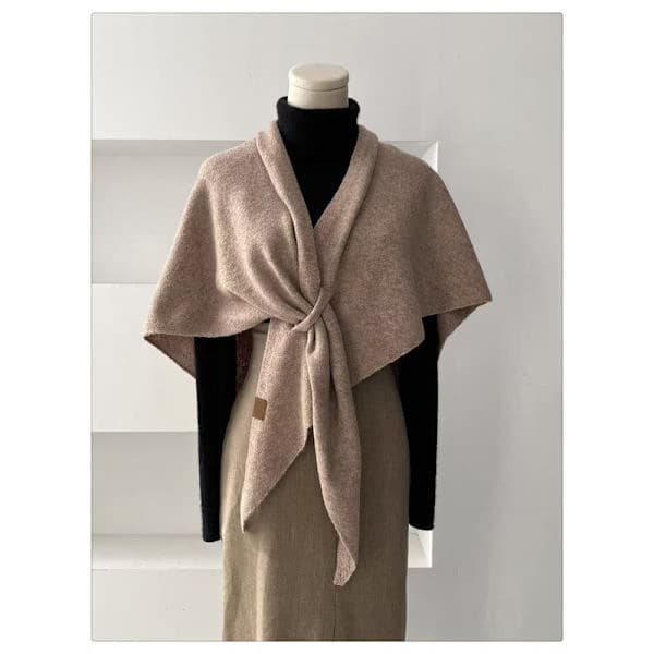 Women's Scarf Pashmina & Triangular Shawl – Warm Long Shawl for Party & Winter Use Brown Brown