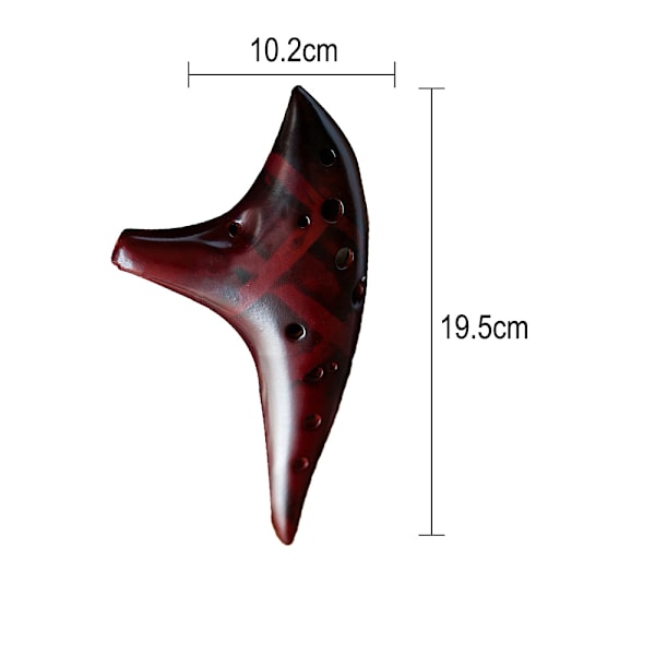 12 Hullers Sød Ocarina Yndefuld Form Pottemageri Ocarina i Alto C
