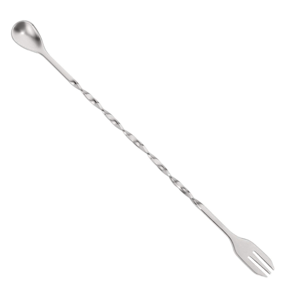 10 Tommer Cocktail Muddler og Blandeske i Rustfrit Stål til Hjemmet