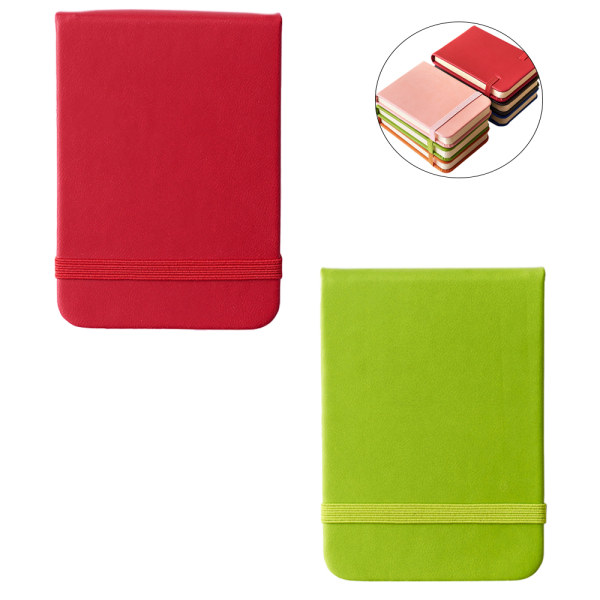 Softcover Mini Journal Notepad Elastic Closure Notebook for