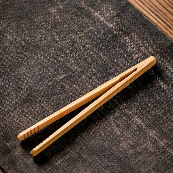 Gjenbrukbar bambustoasttang - brødristetang av tre for matlaging