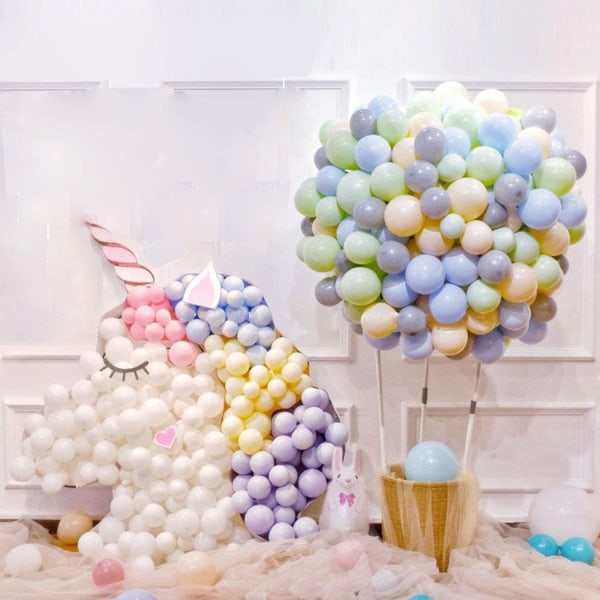 5 Tommers Mini Pastell Latex Ballonger 200 stk Assorted Macaron Candy