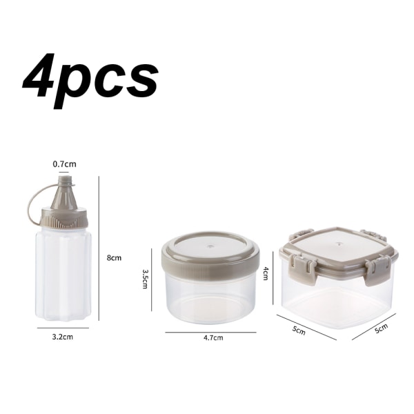 12 st Mini Plast Såsflaska Kryddbox Sallad