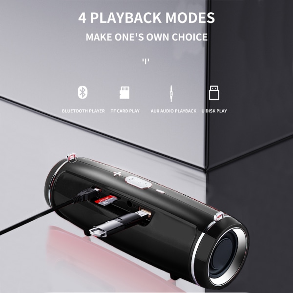 Bärbar Bluetooth Trådlös Djup Bas Subwoofer