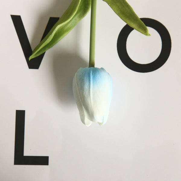 PU Kunstige Tulipaner Ægte Touch Kunstige Blomster Arrangement