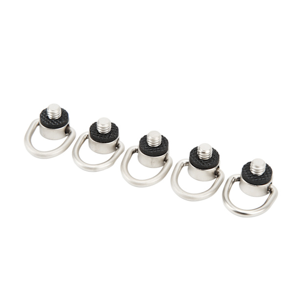 5PCS UNC 1/4 20 Kameraremsskruv C-formad Rostfritt Stål Kameraskruv Anslutningsadapter för Axelremmar