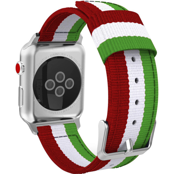 Kompatibel med Apple Watch-rem, fint vevd nylon justerbar