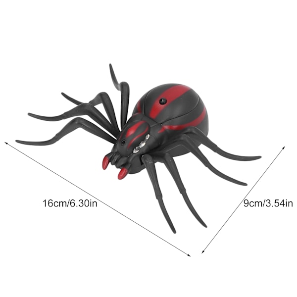 Fjärrkontroll Spindel Livsliknande Action Hög Simulering Enkel Kontroll Fjärrkontroll Spindel för Halloween Jul