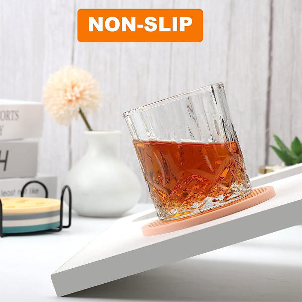 4 stk husholdningstegneserie høy temperatur isolasjon, vanntett bordmatte coasters plassmatter