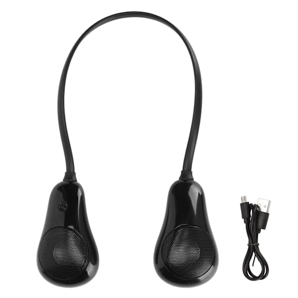 Kaulanauha Bluetooth-kaiutin Stereo Hands Free Noise Reduction Kannettava Puettava Kaiutin Kotiin Ulkoiluun Urheiluun Matkustamiseen Musta