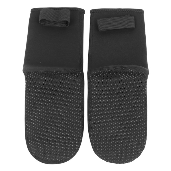 1 Pair 3mm Thermal Diving Socks Anti Slip Wear Resistant Hook and Loop Fasteners Water Socks Black