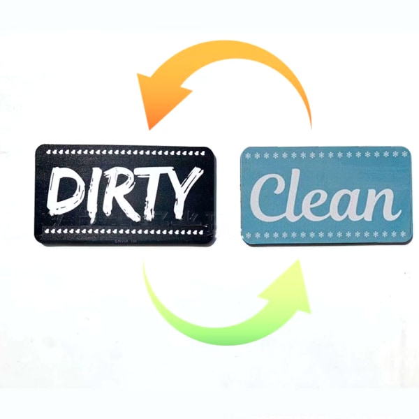 Clean Dirty Dishwasher Magnet, Reversible Dish Washer Sign,