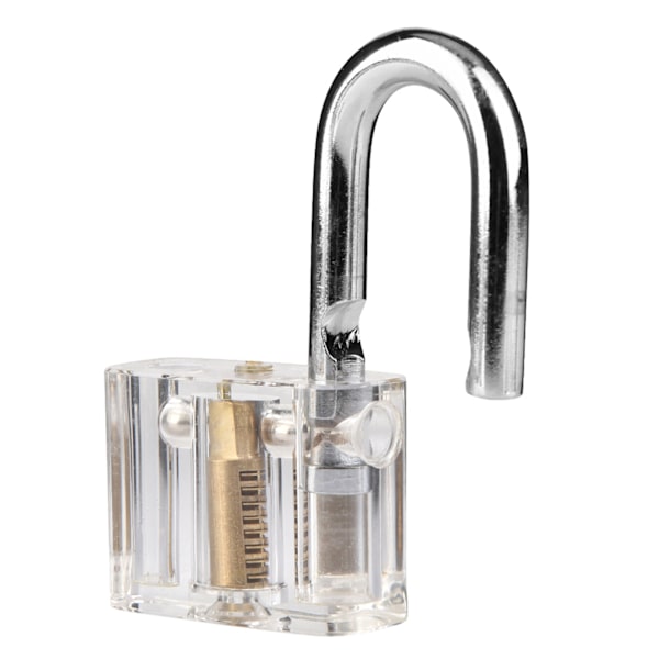 7-pack Akryl Multi-typ Lås Transparent Hänglås med Träning Lås Praktiskt Set