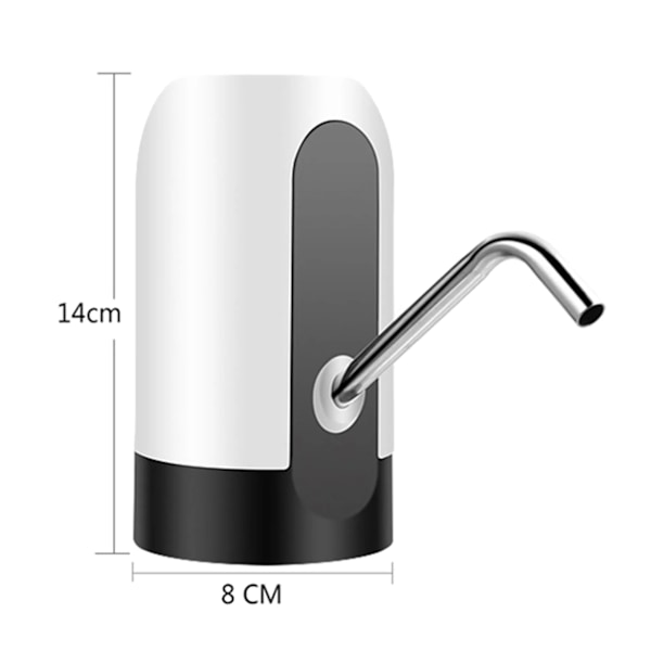 Säker & Hälsosam Vattenflaskpump för 5 Gallons Dunk, Portabel Vattendispenser med Spillfria Lock, Uppladdningsbar Batteripump med Hög Kompatibilitet